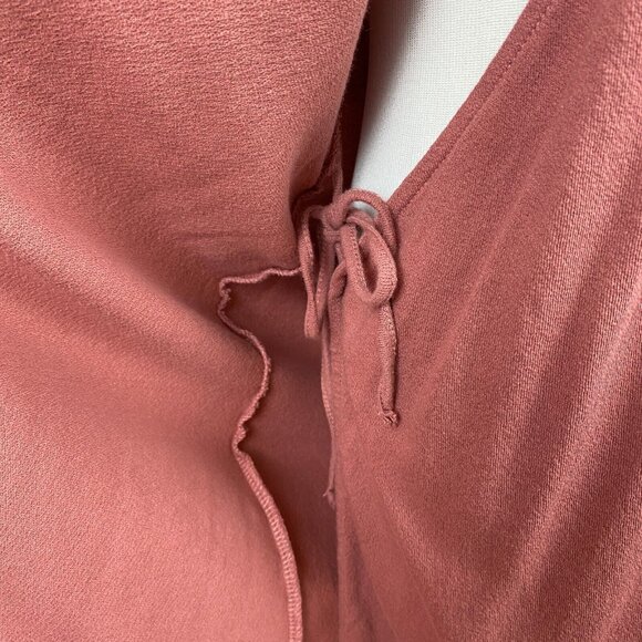 Roxy Wrap Dress 8 Pink Mauve Mini Sleeveless V-Neck Tie Rhythm Luck Lightweight - Picture 10 of 12